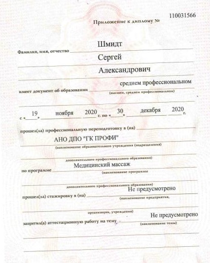 Шмидт Сергей Александрович
