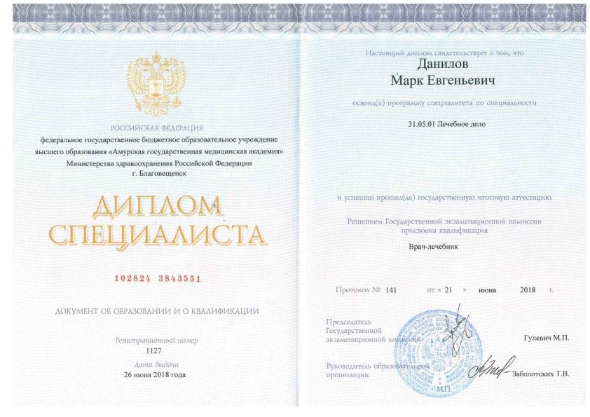 Данилов Марк Евгеньевич