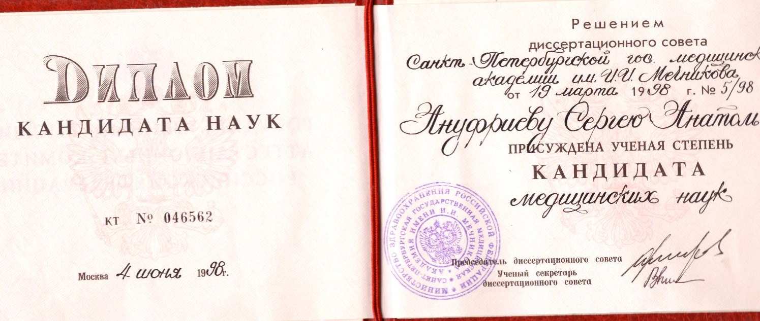 Ануфриев Сергей Анатольевич