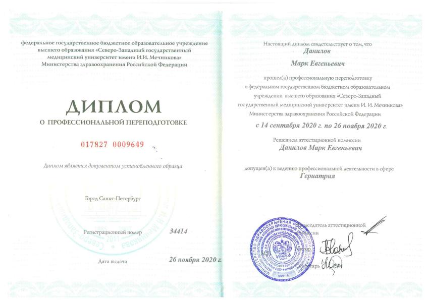 Данилов Марк Евгеньевич