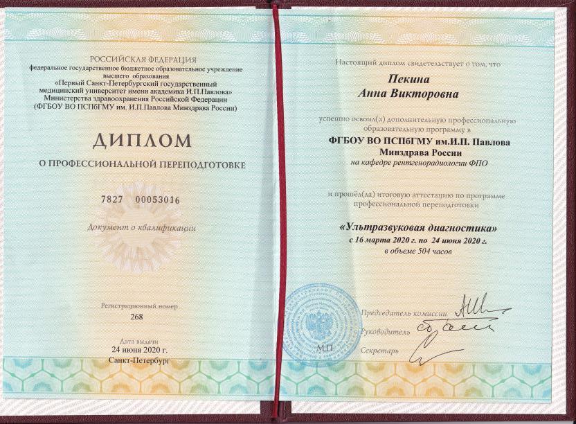 Пекина Анна Викторовна