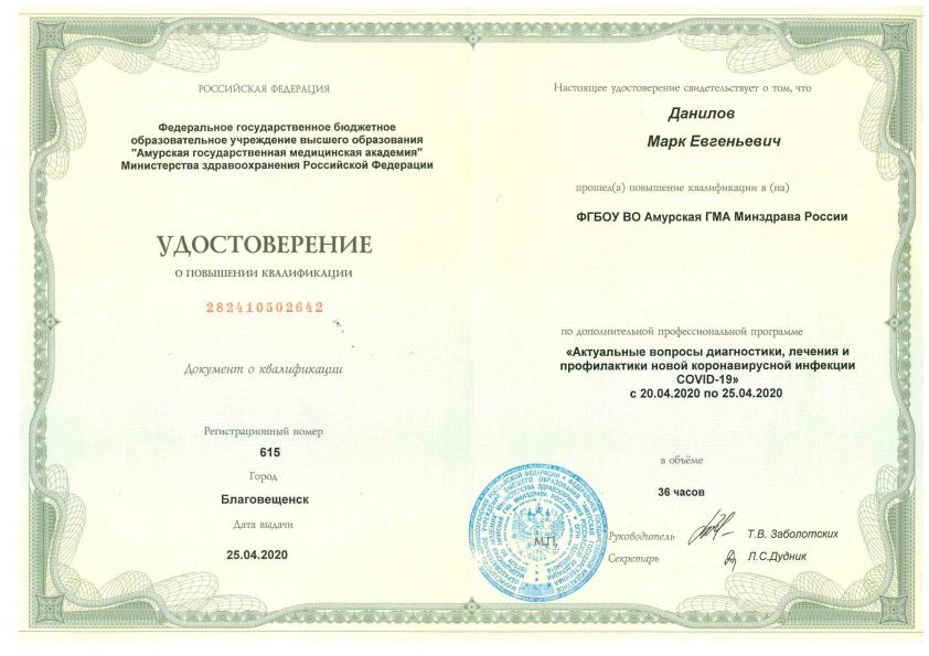 Данилов Марк Евгеньевич