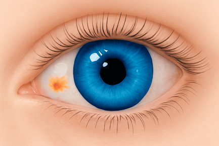 Пятно на белке глаза
